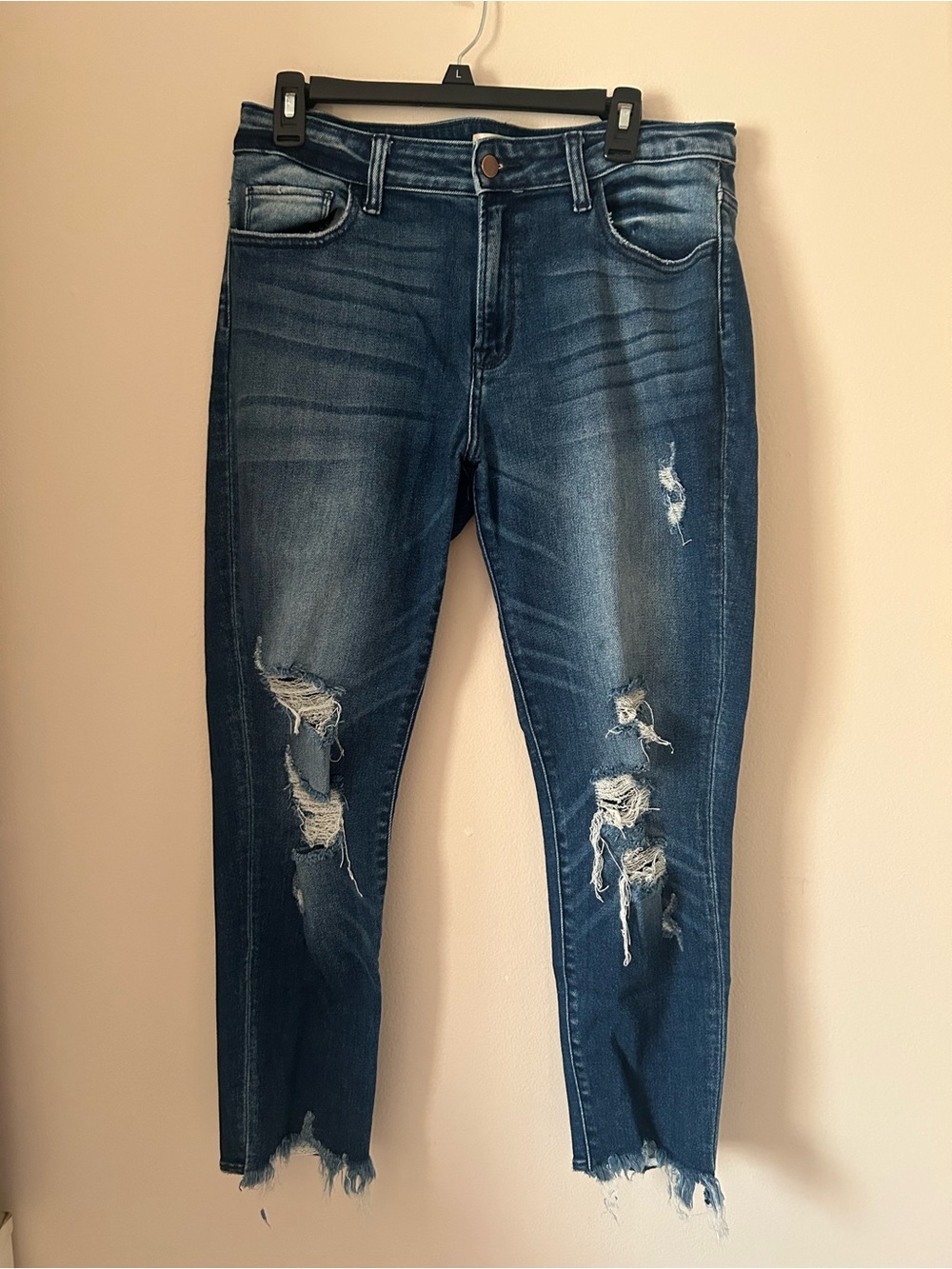 Altar'd State Dark Blue Distressed Skinny Jeans *STRETCHY!*